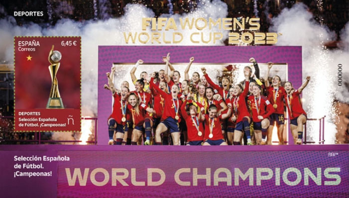 2023 г. Женская сборная Испании по футболу - чемпионом мира.